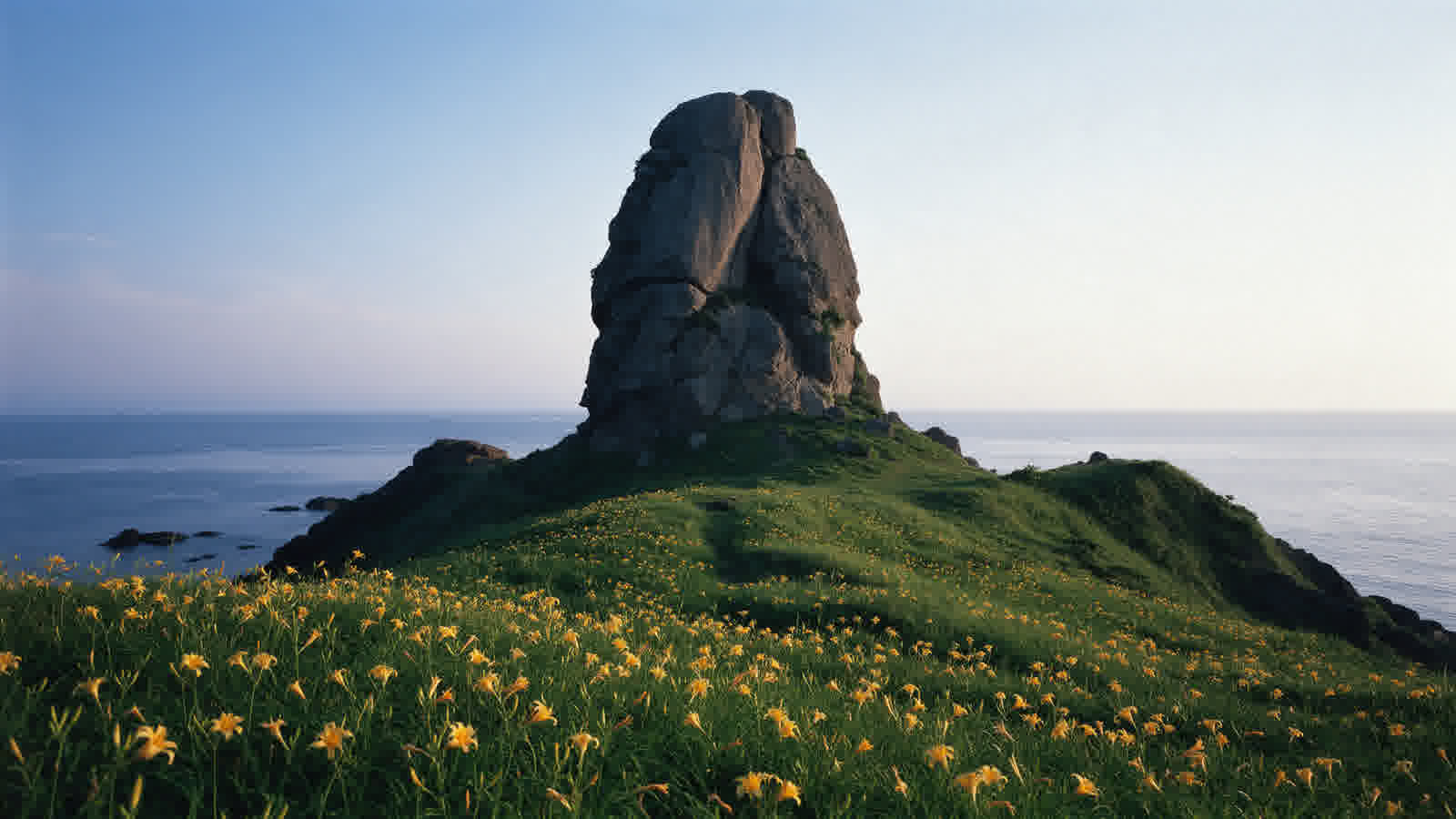 Onogame rock rising from the sea